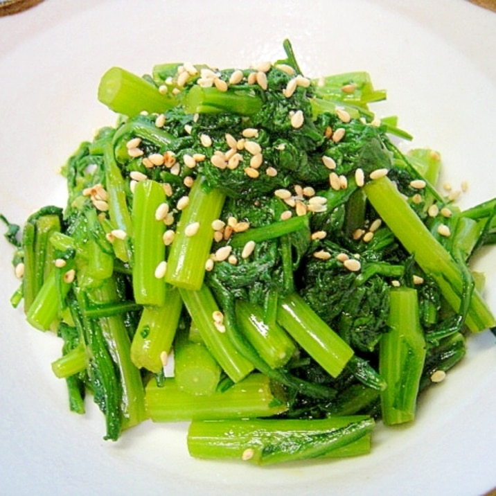 シンプル 春菊の辛子和え レシピ 作り方 By Mint74 楽天レシピ